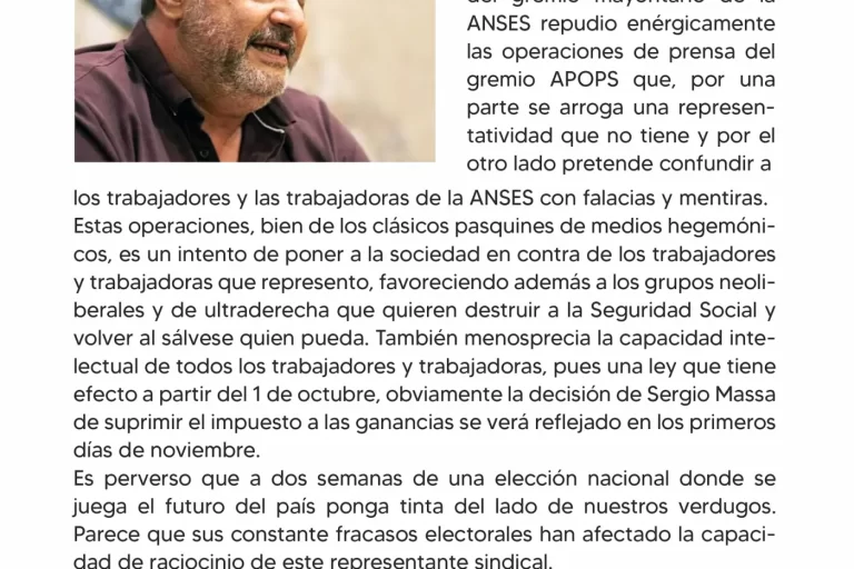 Comunicado – Repudio