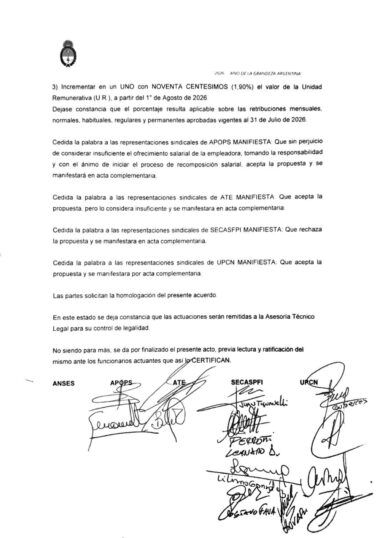 Acta paritaria 26/6/2026